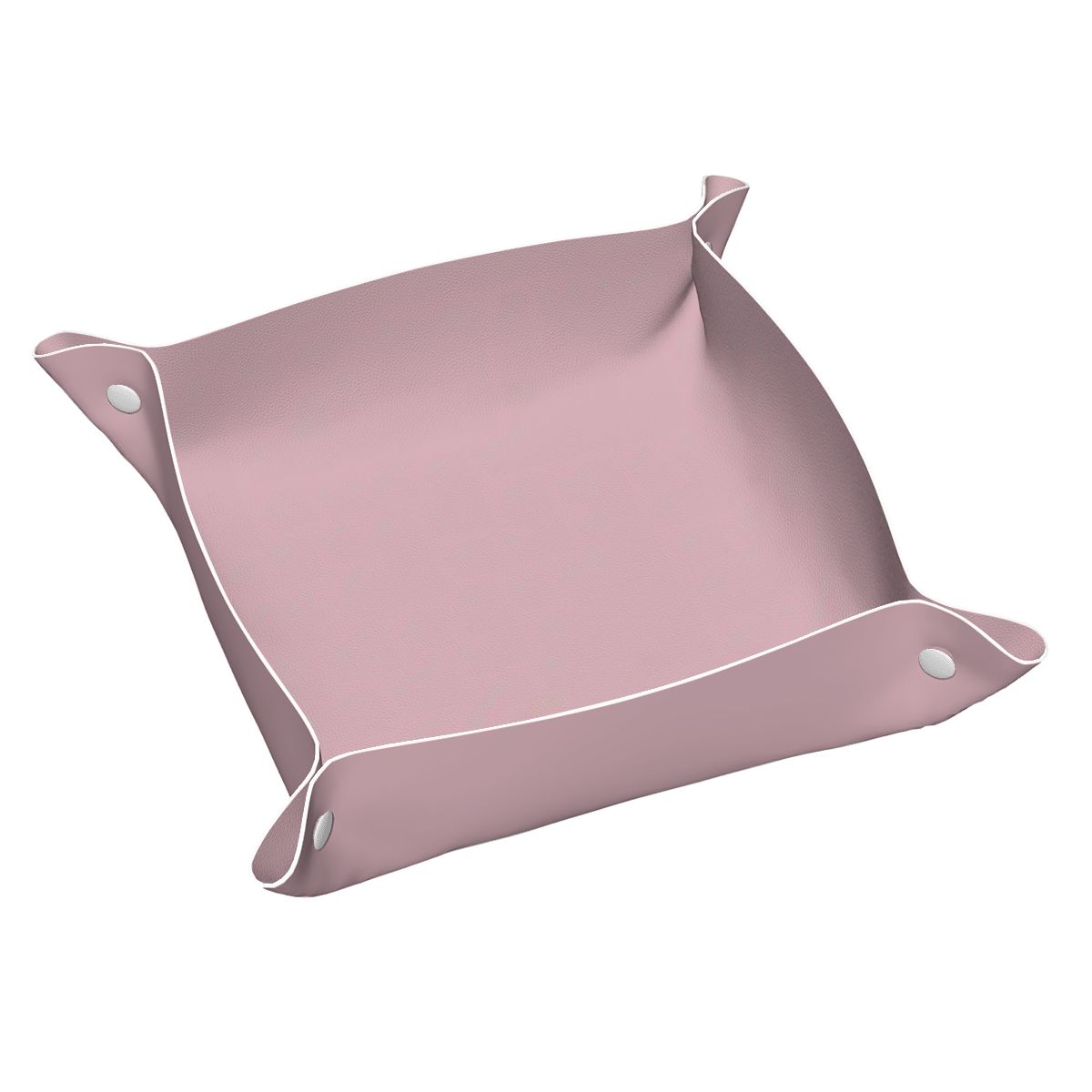 Blush Pink PVC Leather Mahjong Dice Tray