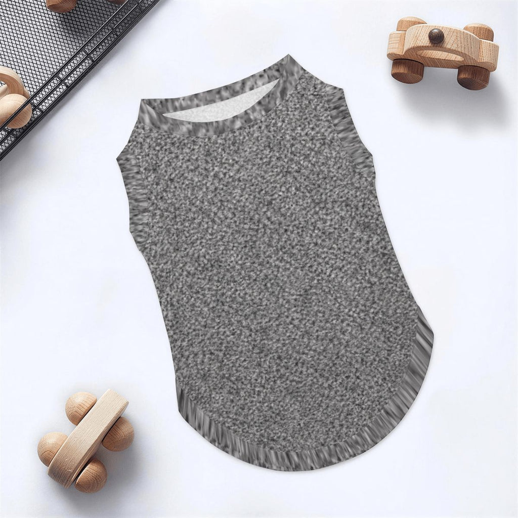 Financial District Gray Polyester Large Dog Vest   FiDi Finance Bro Dog