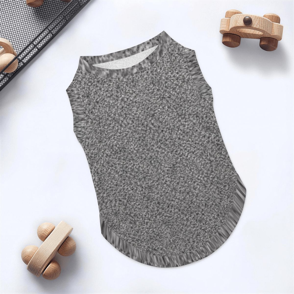 Financial District Gray Polyester Large Dog Vest   FiDi Finance Bro Dog