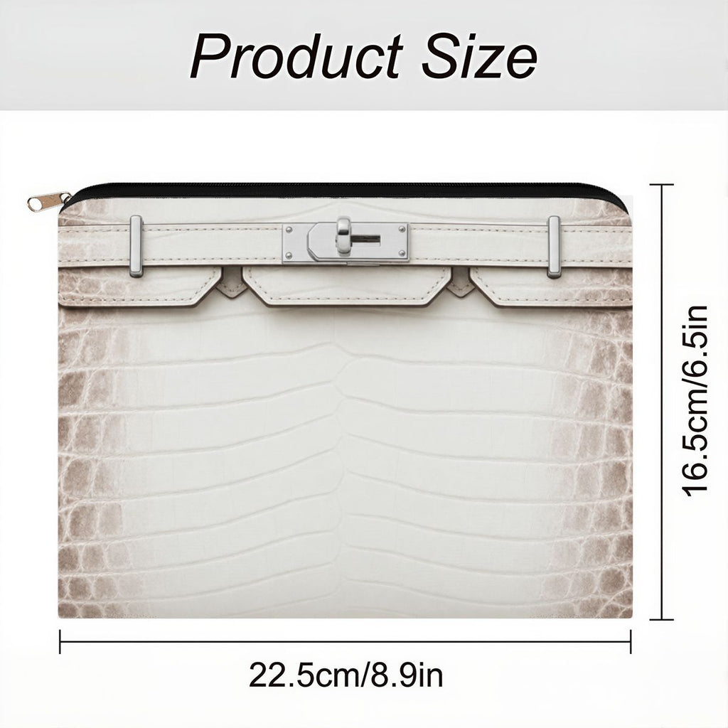Canal Street White Large Coin Purse