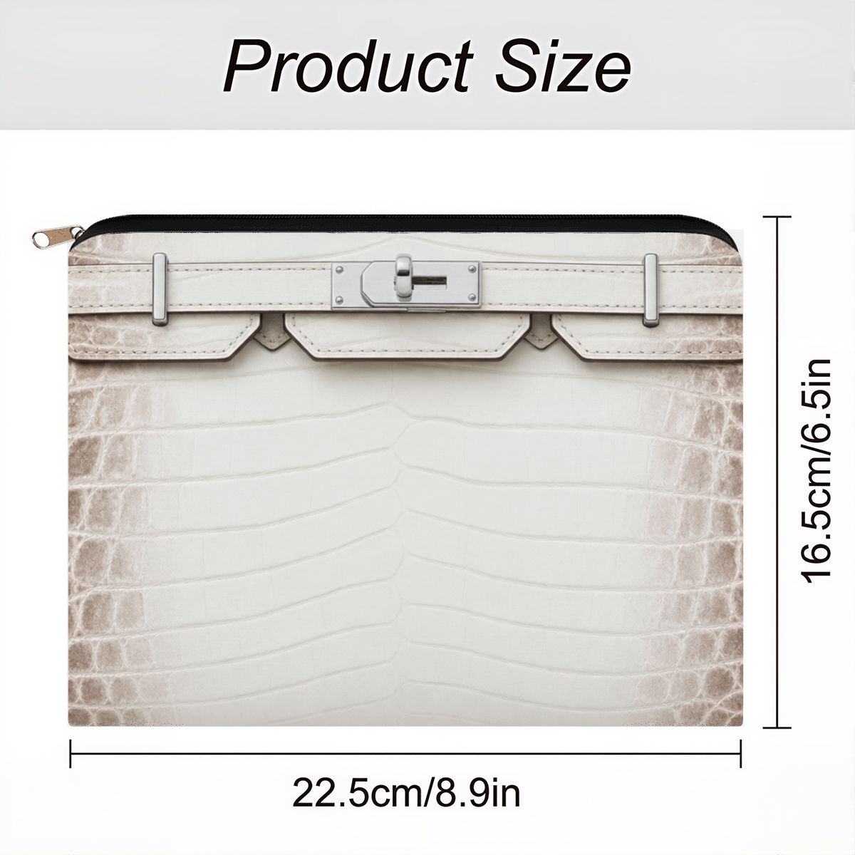 Canal Street White Large Coin Purse