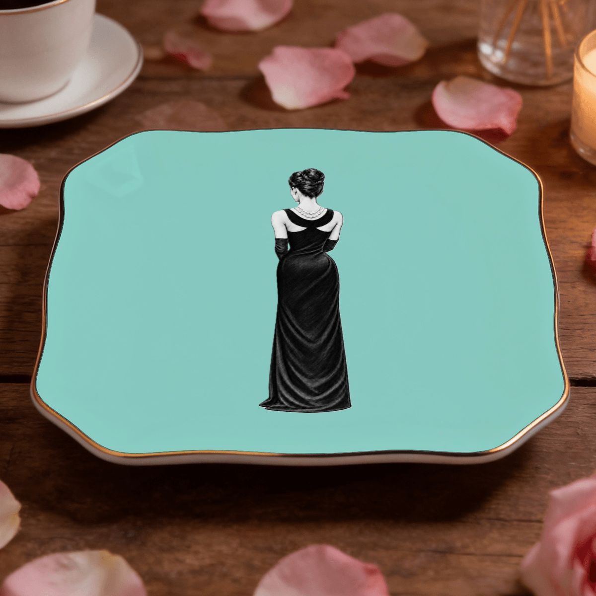 Audrey's Back Robin's Egg Blue Jewelry and Trinket Tray