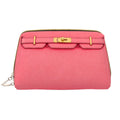 Canal Street Pink PVC Leather Makeup Bag
