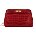 Canal Street Red Crock PVC Leather Makeup Bag