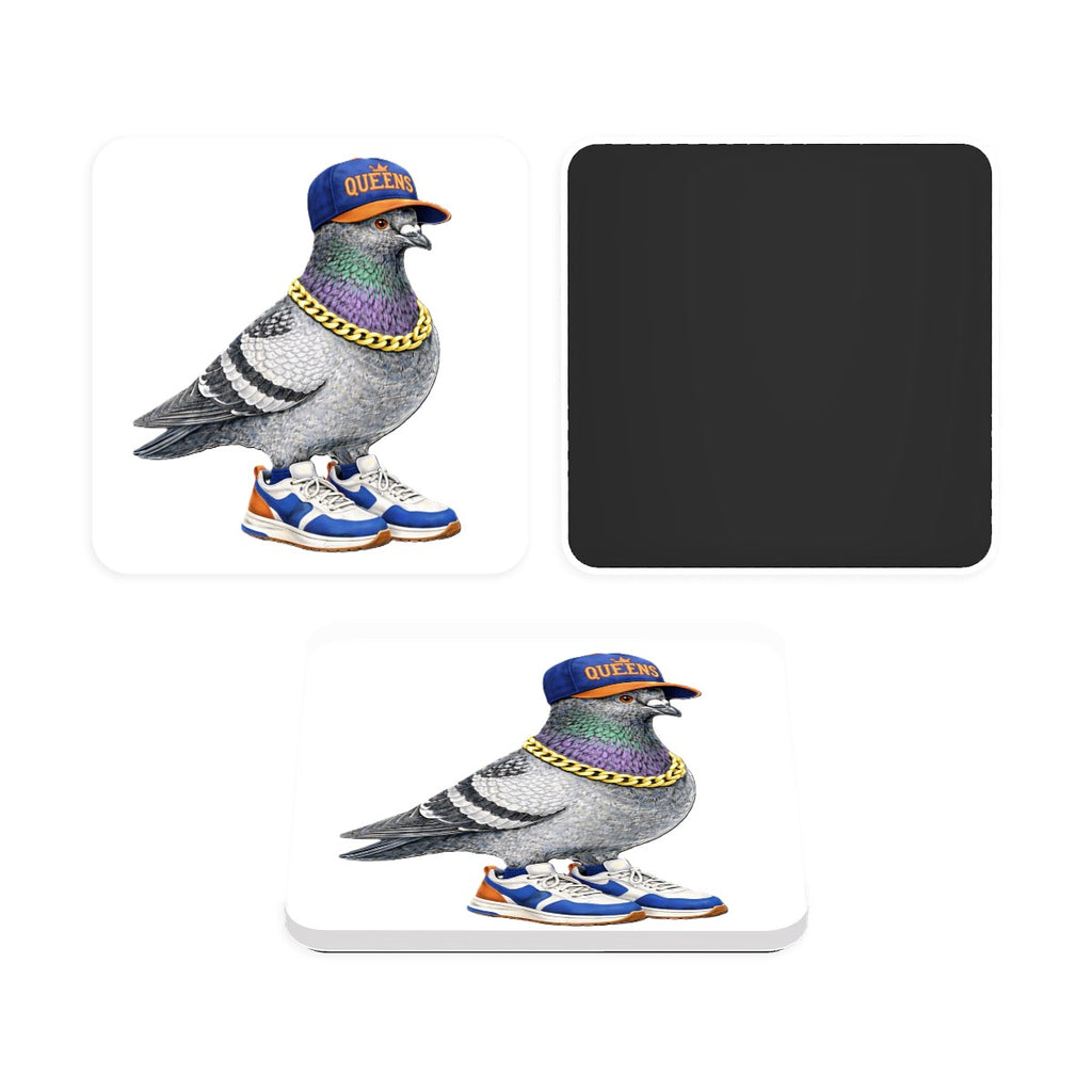 Square Acrylic Fridge Magnets Queens Pigeon