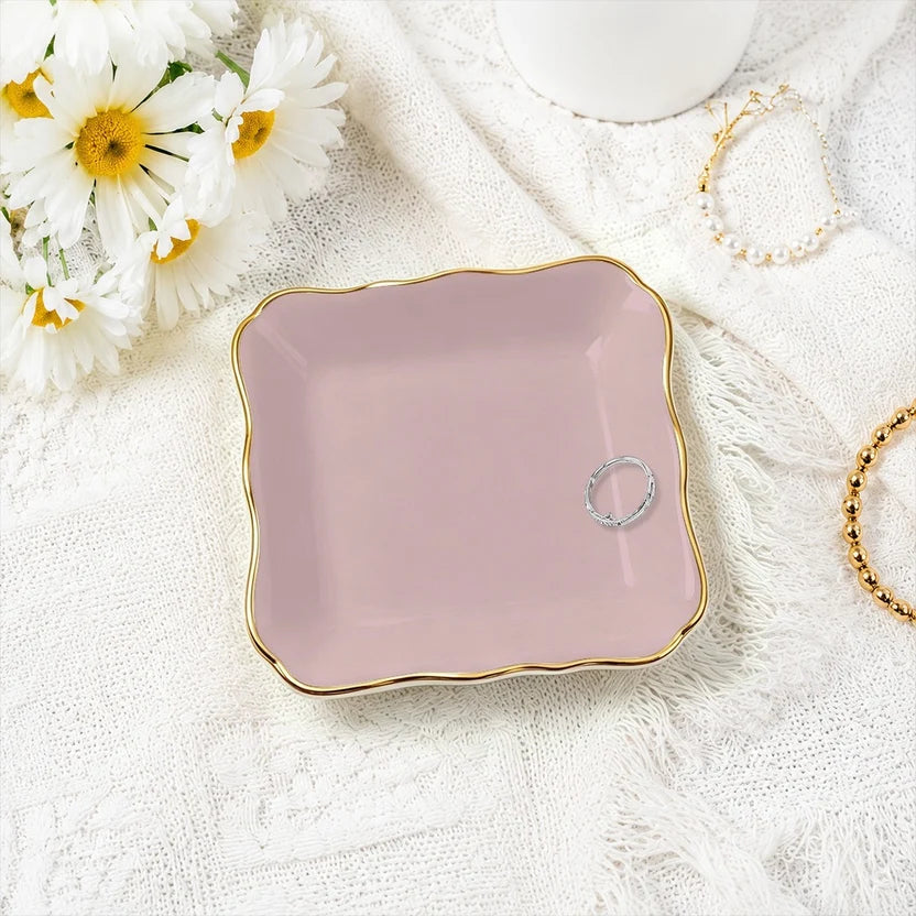Blush Pink Jewelry and Trinket Tray